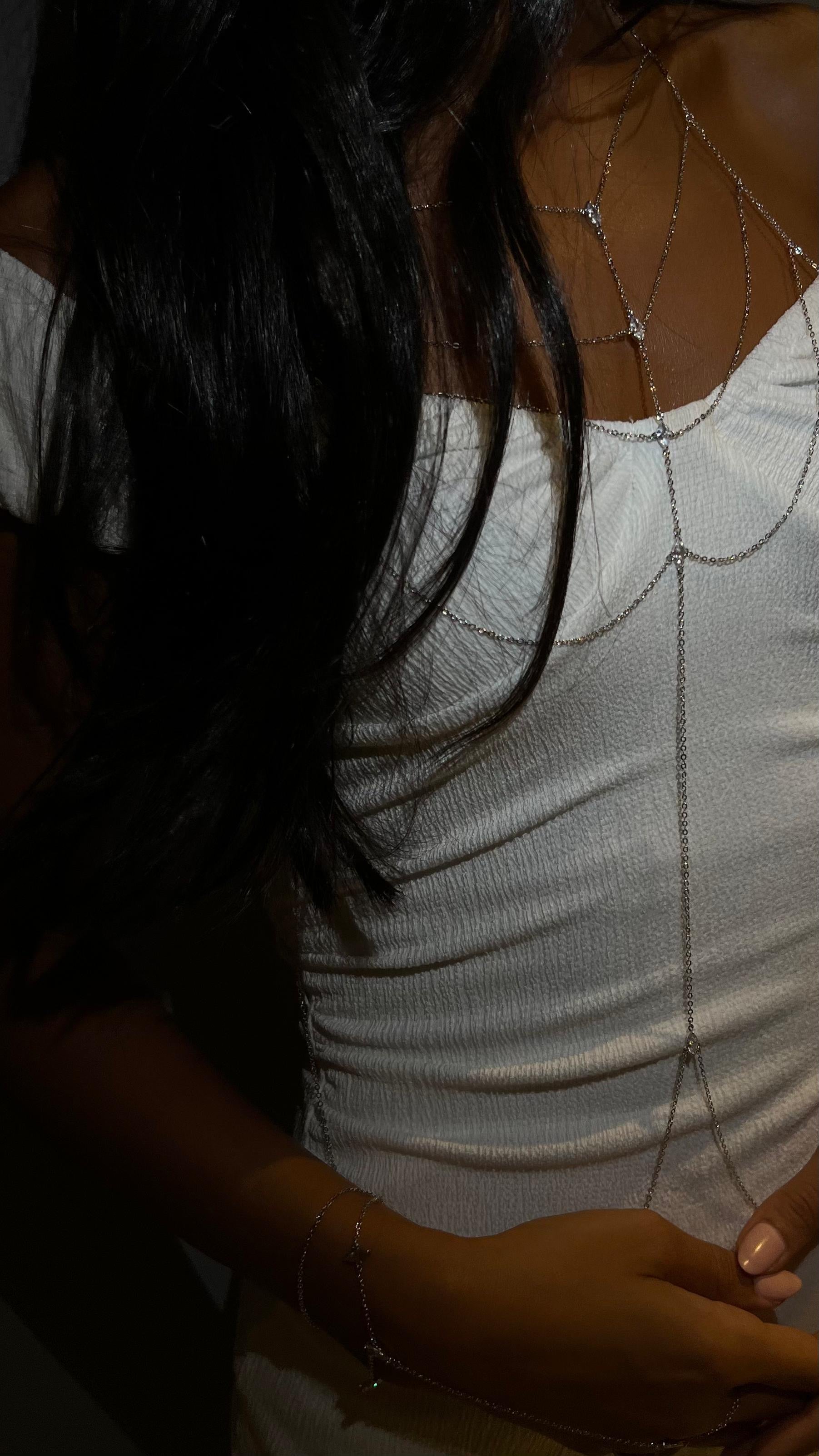 SILVER BODYCHAIN