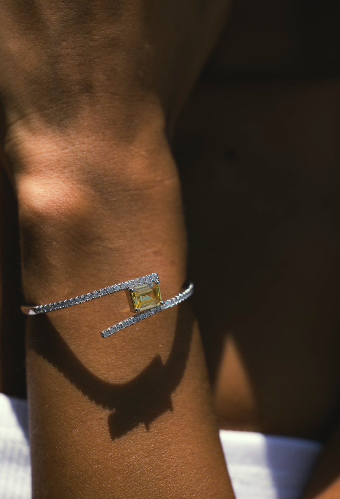 SAPPHIRE COIL BRACELET