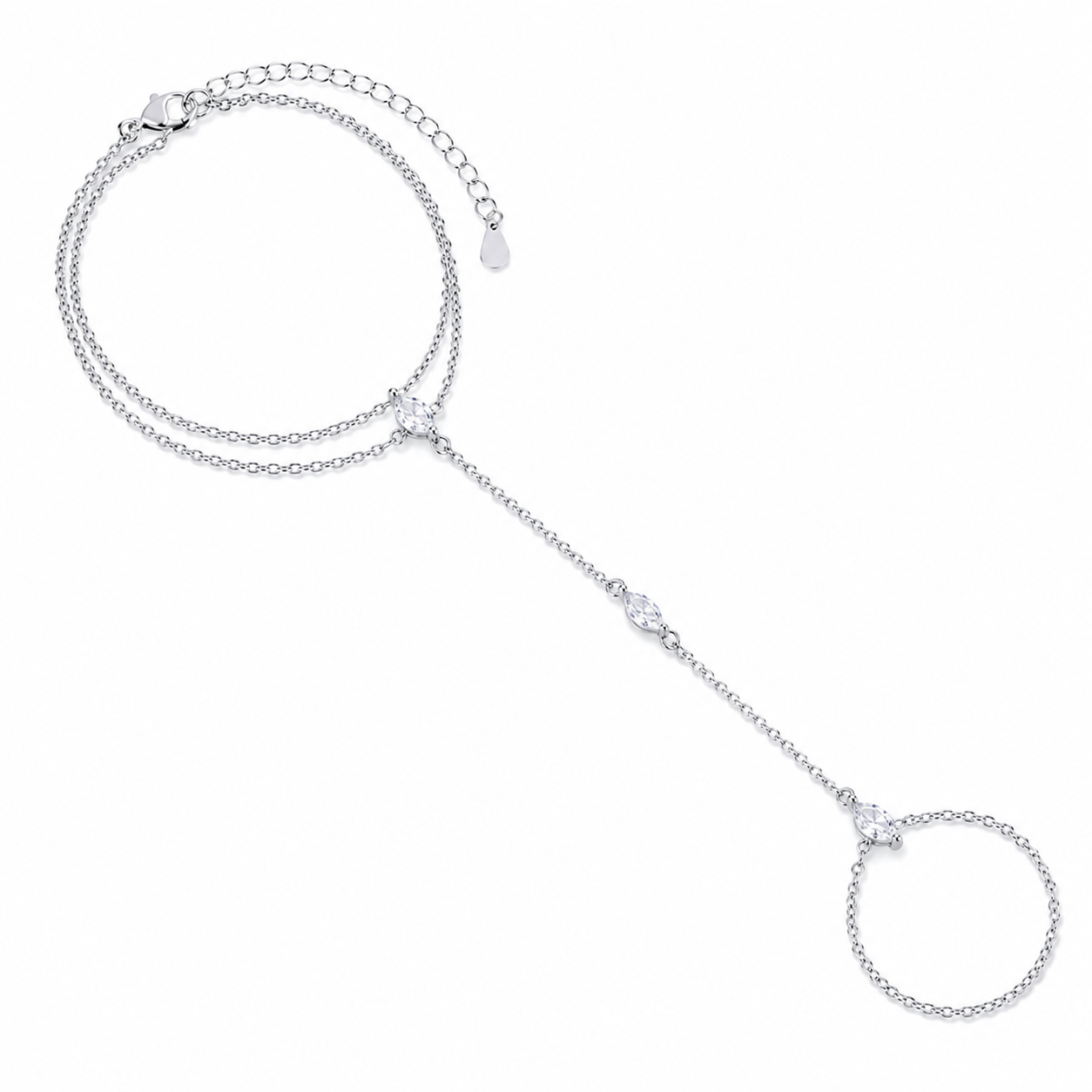 SILVER HAND CHAIN