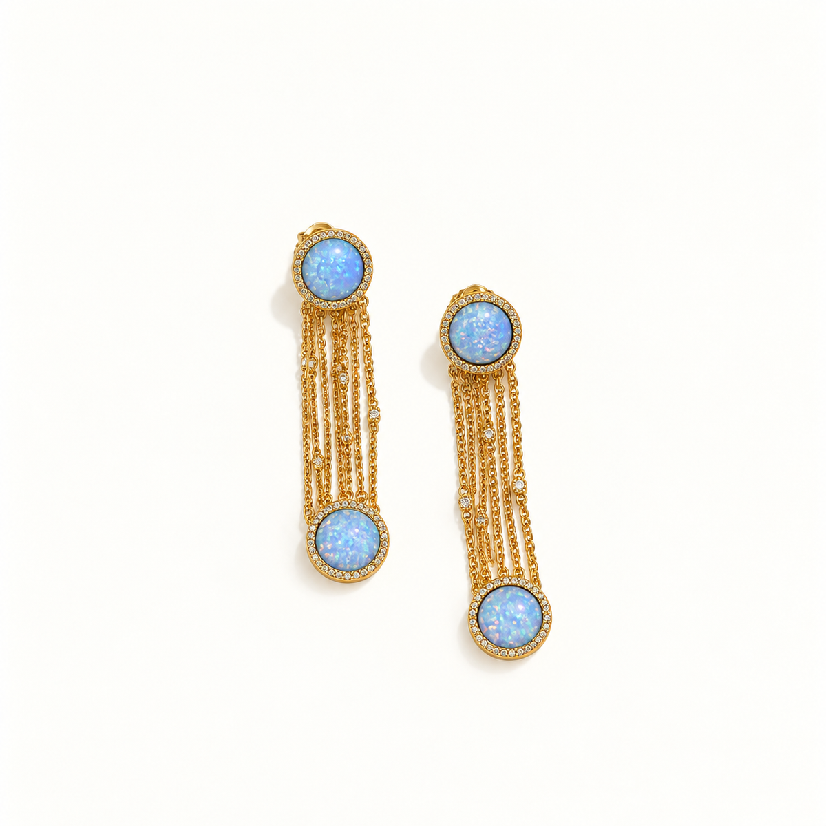 BLUE CREST EARRINGS