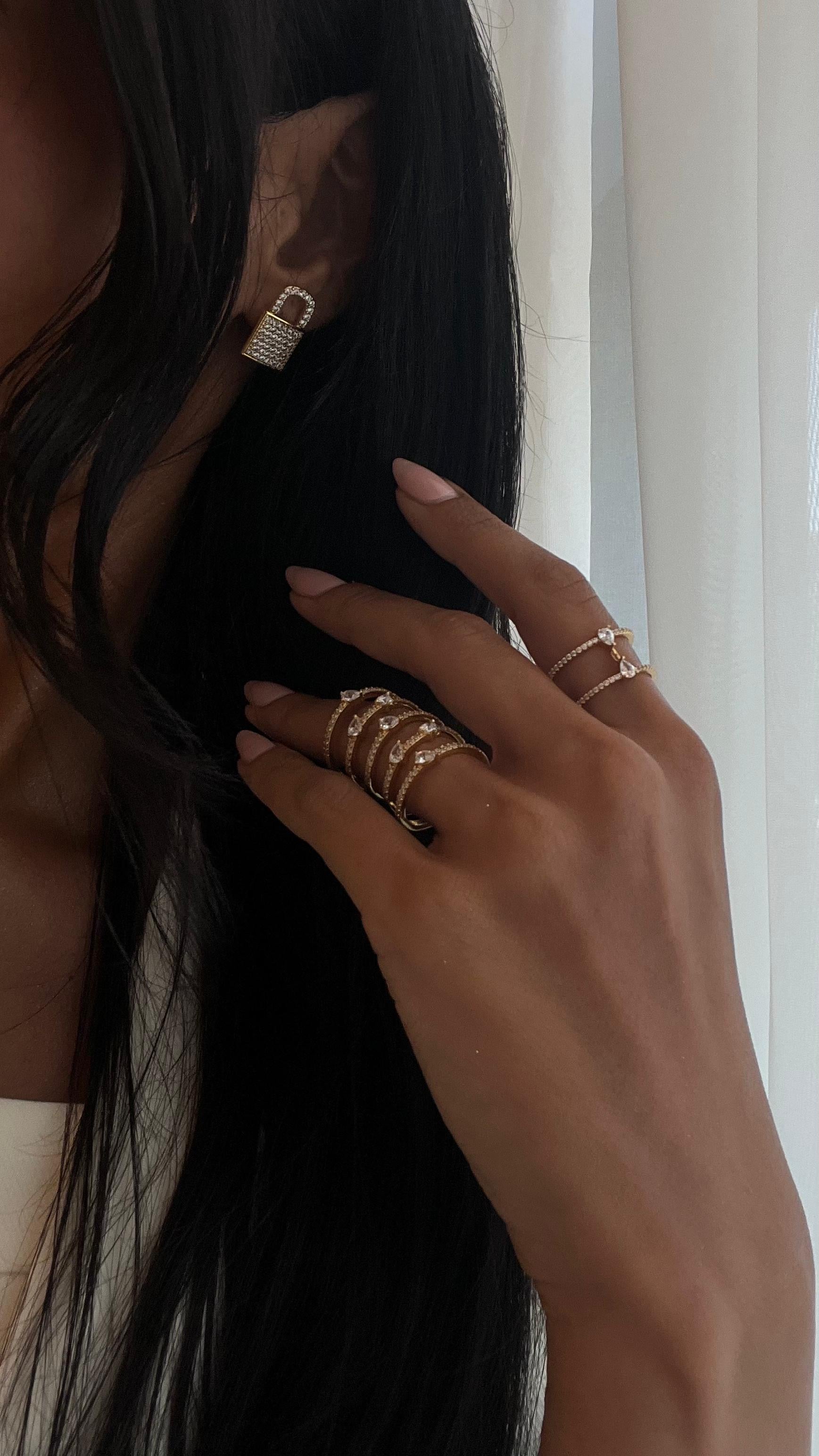 LOCK EARRINGS